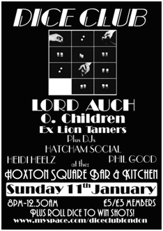 Dice Club flyer
