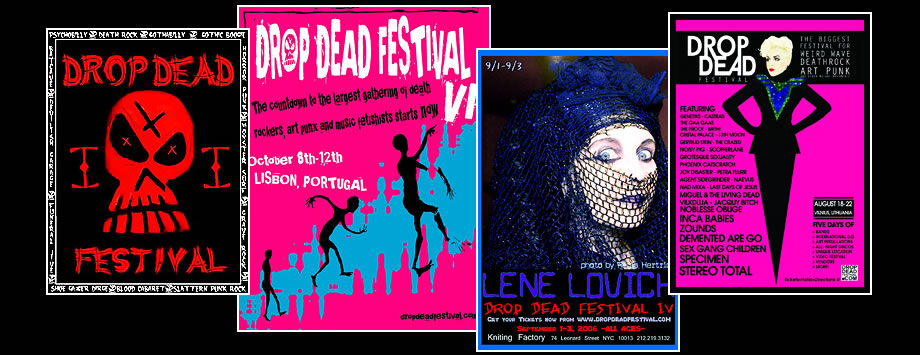 Drop Dead Festival flyers