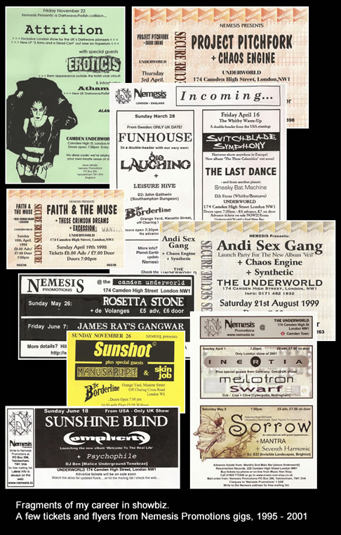 Nemesis Promotions: tickets and flyers